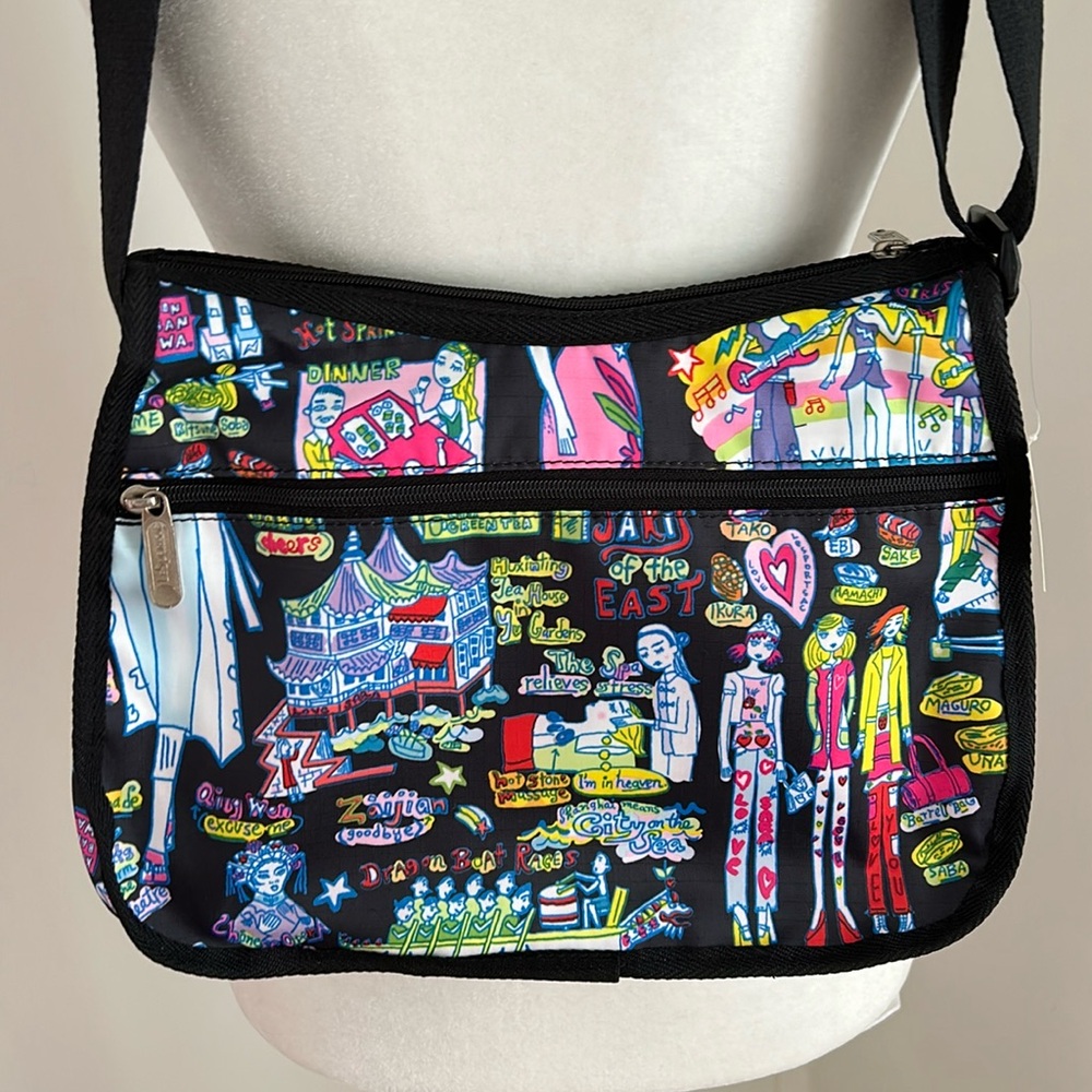 LeSportsac  Nylon Classic Hobo Nightlife Crossbody Bag